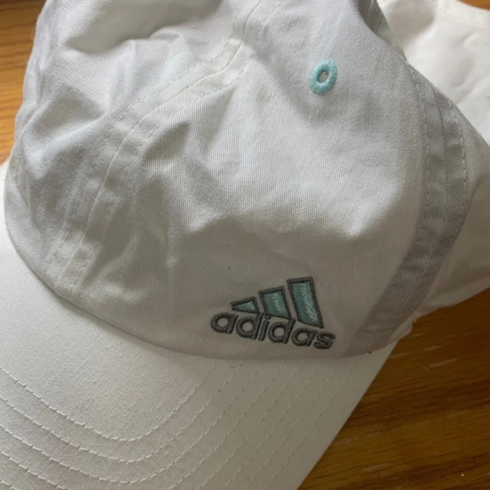 white adidas hat
